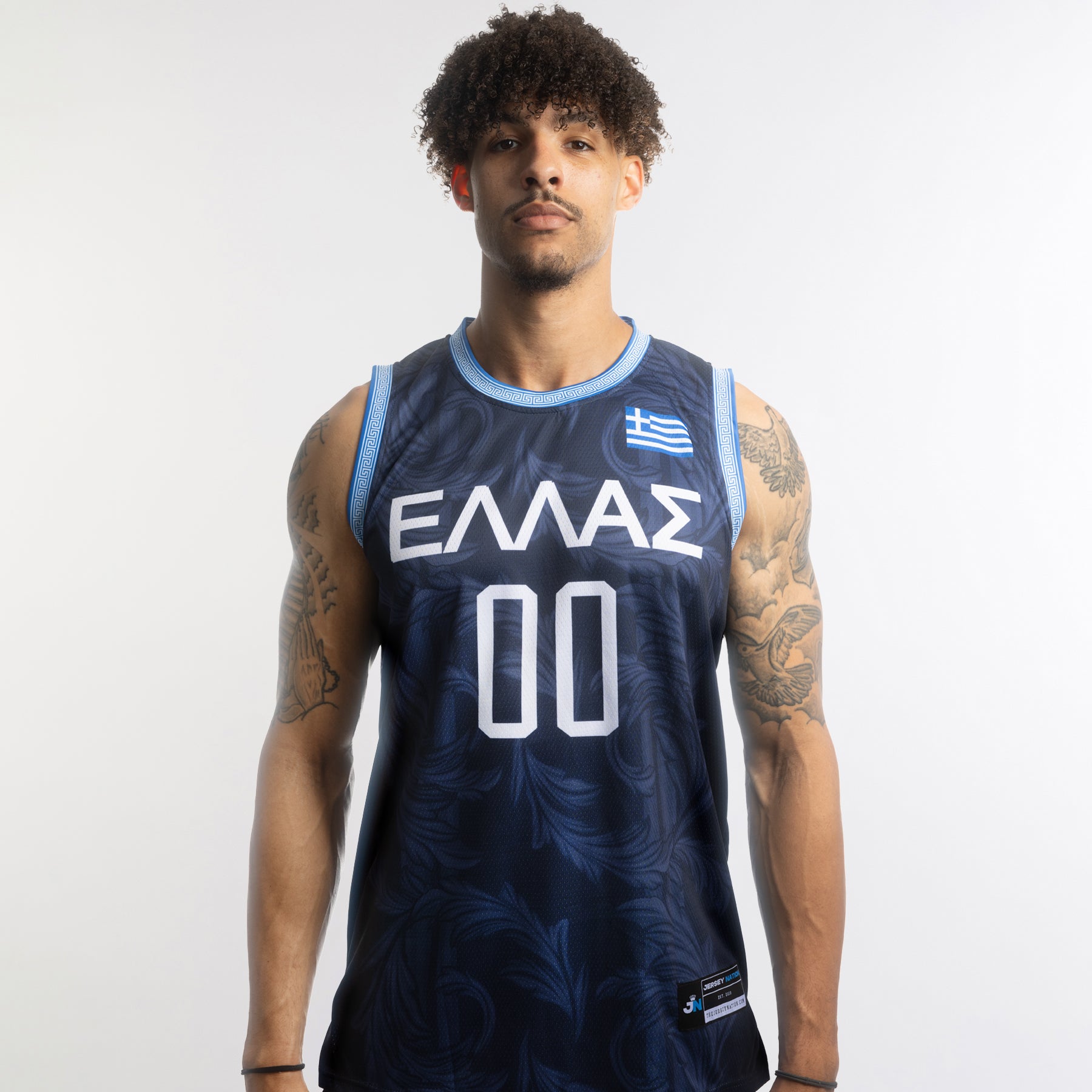 Greece Heritage Custom Basketball Jersey Model