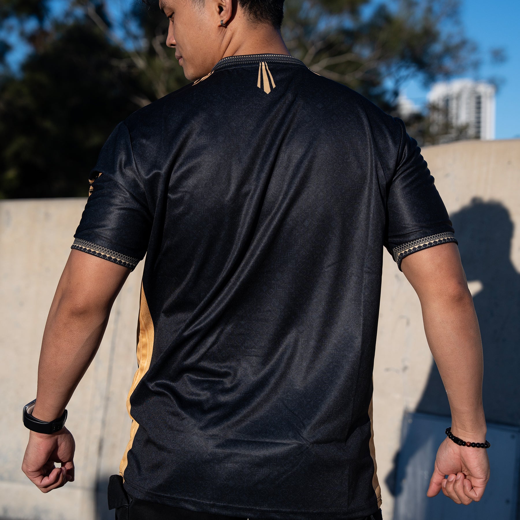 Philippines Heritage Black Custom Football Soccer Jersey Back