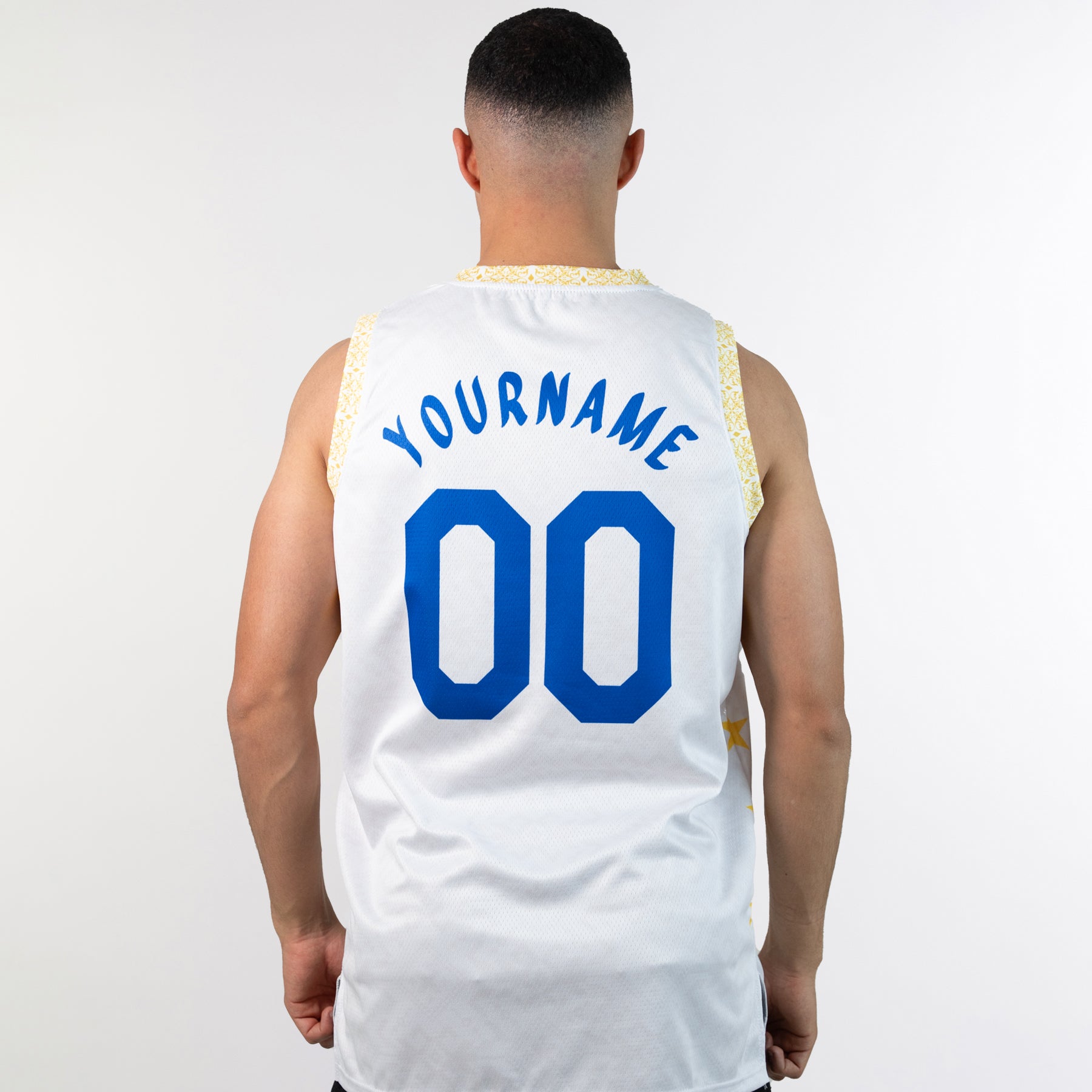 Philippines Heritage Custom Basketball White Jersey Model Back Customized