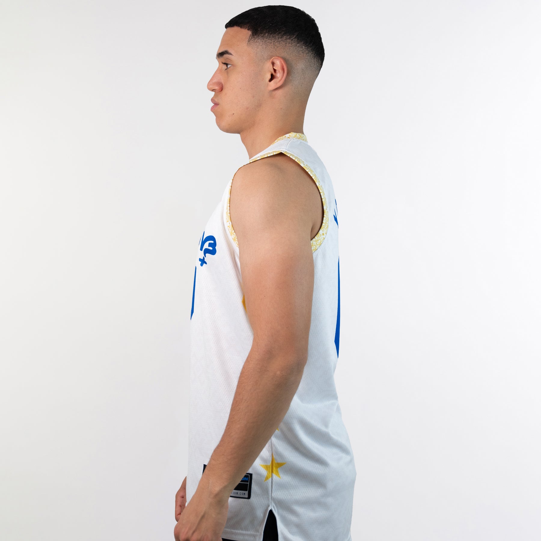 Philippines Heritage Custom Basketball White Jersey Model Side