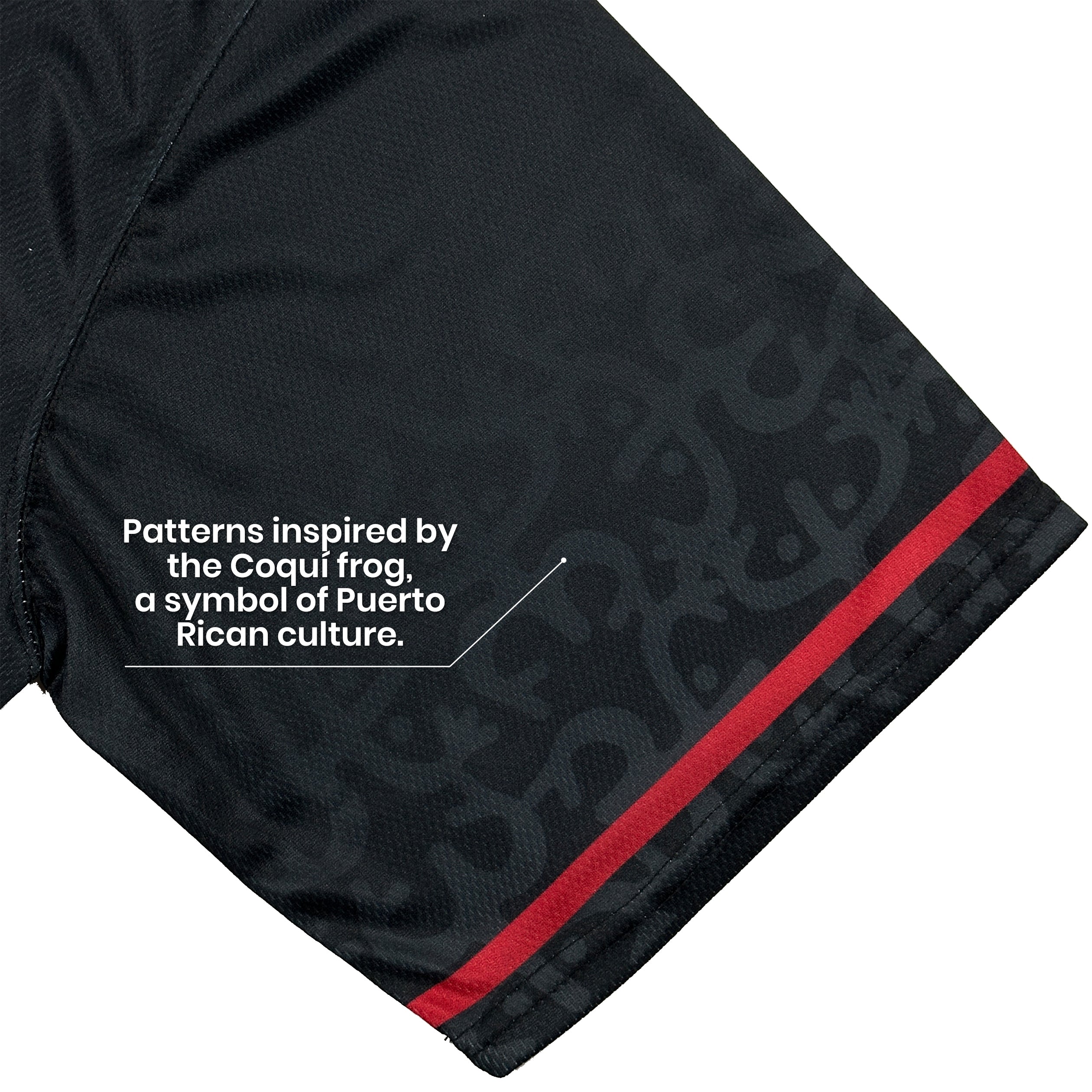 Puerto Rico Heritage Black-Azul Custom Baseball Jersey Sleeves