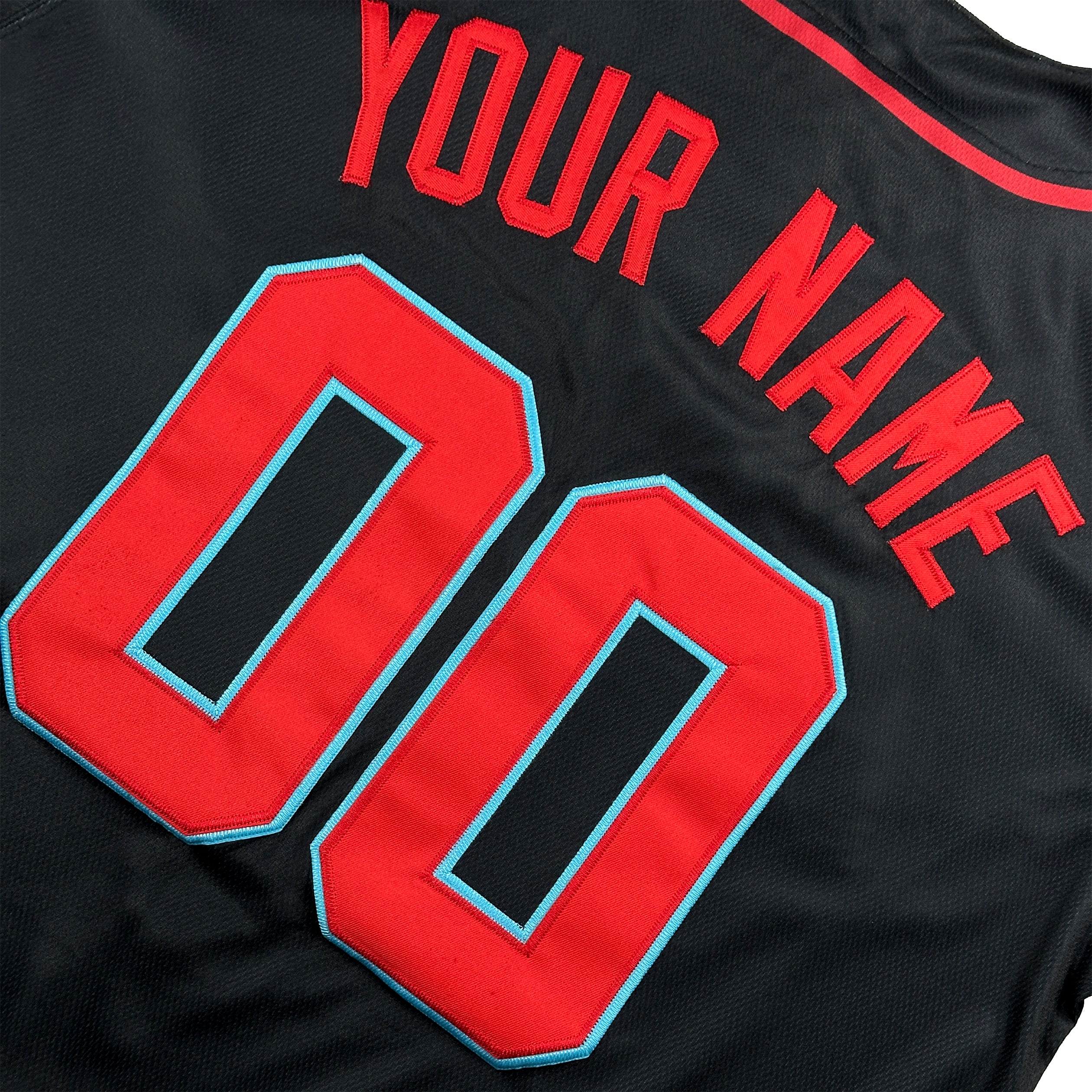 Puerto Rico Heritage Black-Azul Custom Baseball Jersey Stitched Customized