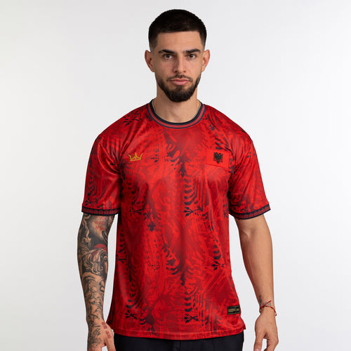 Albania Heritage Custom Football Red Jersey Soccer Shirt World Albanian