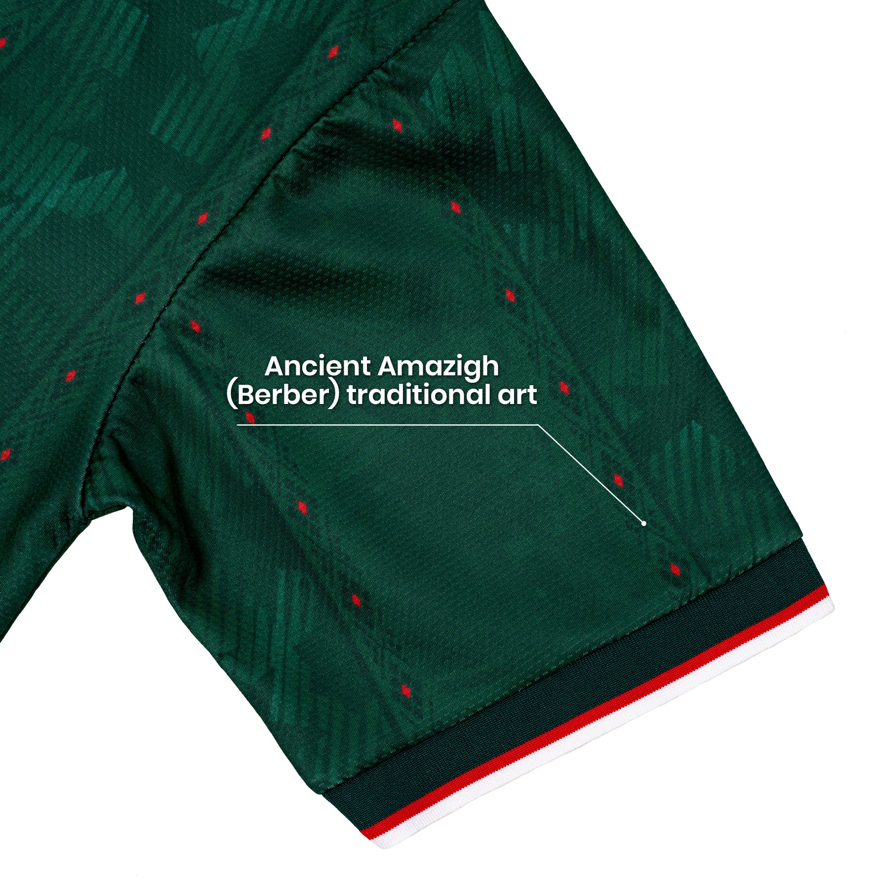 Algeria Heritage Retro Custom Green Football Jersey World Soccer Shirt Algerian Closeup Sleeves DZ