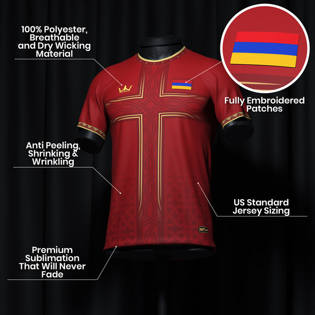 Armenia Heritage Custom Football Jersey