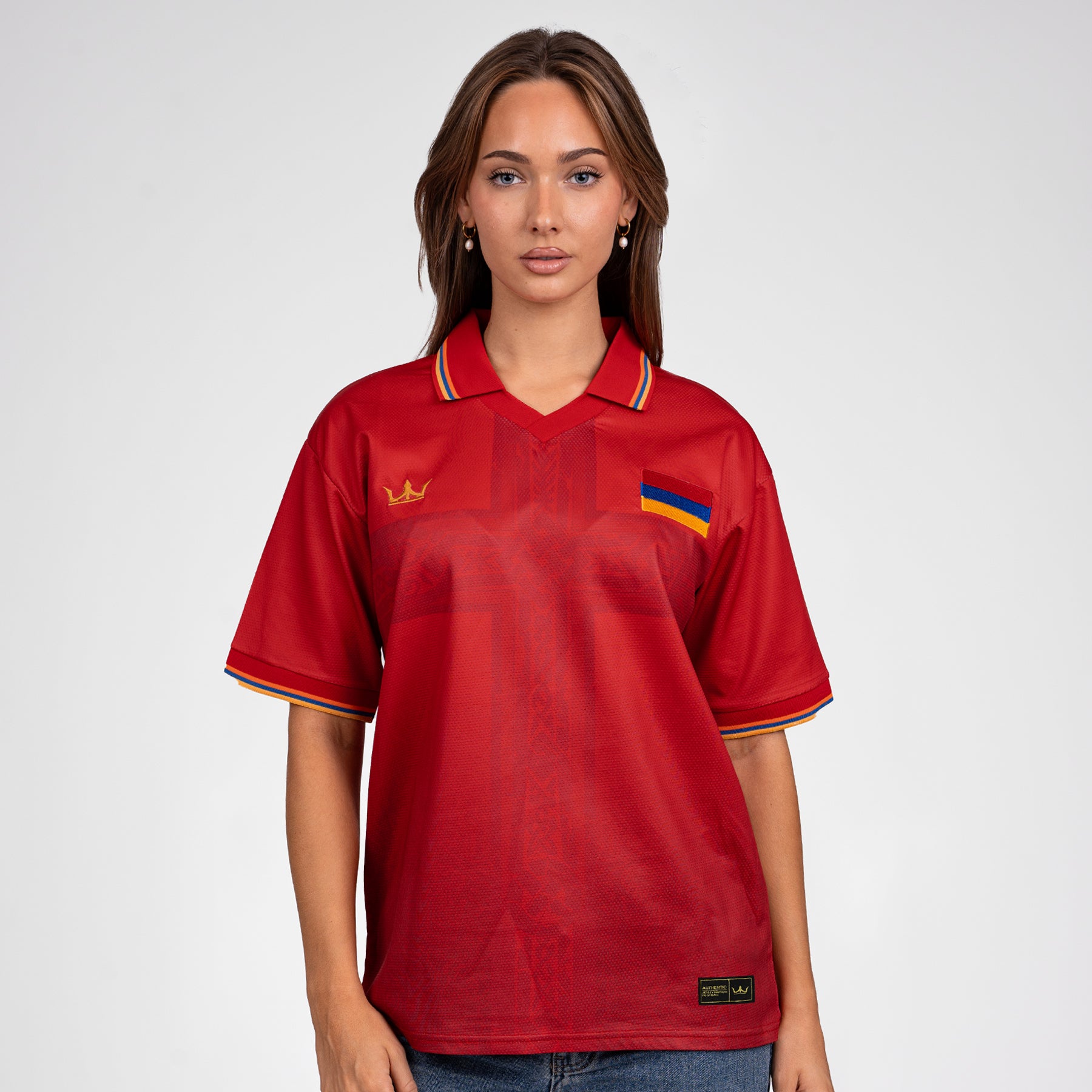 Armenia Heritage Retro Custom Football Jersey Womens World Shirt