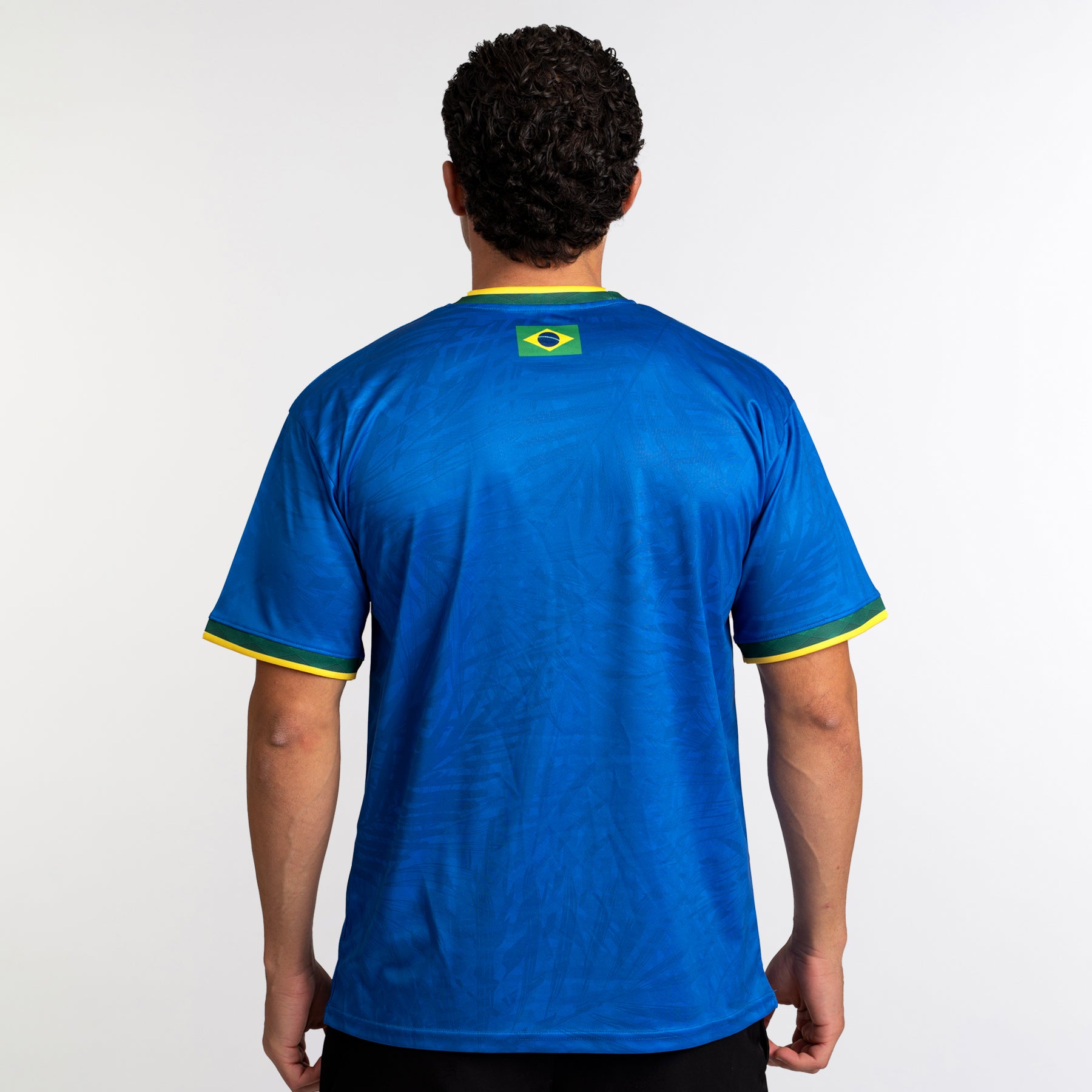 Brazil Heritage Custom Football Jersey Soccer Shirt Blue World Brasil