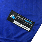 Cambodia 'Angkor Wat' Baseball Jersey Blue Closeup Customized
