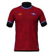 Cambodia Red Heritage Custom Football Jersey