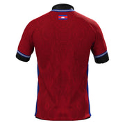 Cambodia Red Heritage Custom Football Jersey Back