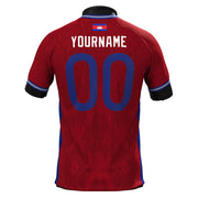 Cambodia Red Heritage Custom Football Jersey Customized