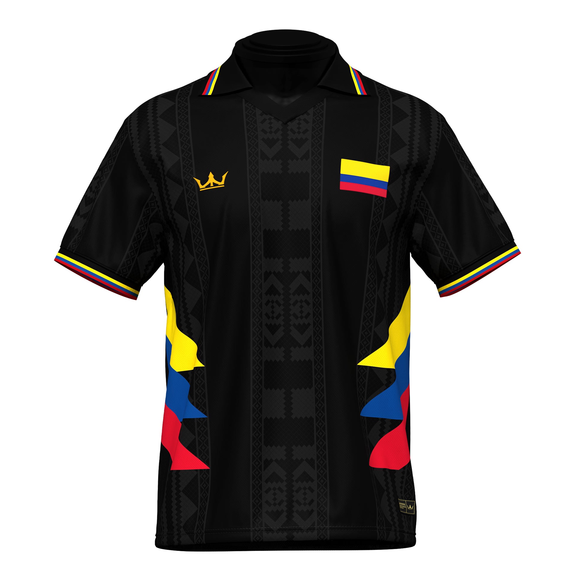 Colombia Heritage Retro Custom Black Football Jersey World Shirt Soccer Colombian