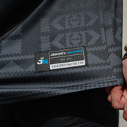 Colombia Heritage Custom Black Baseball Jersey Model Closeup Stitched