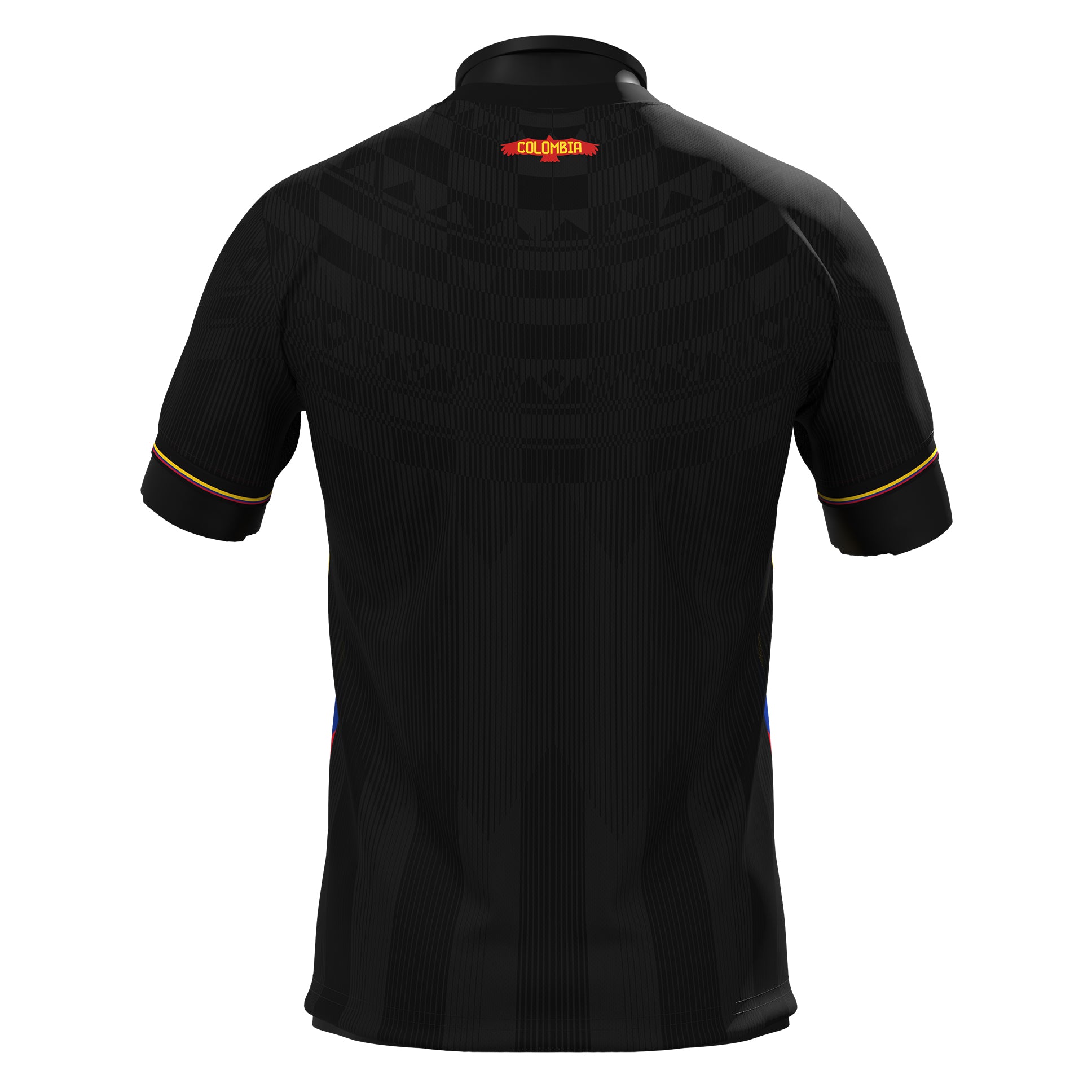 Colombia Heritage Custom Black Football Jersey Back