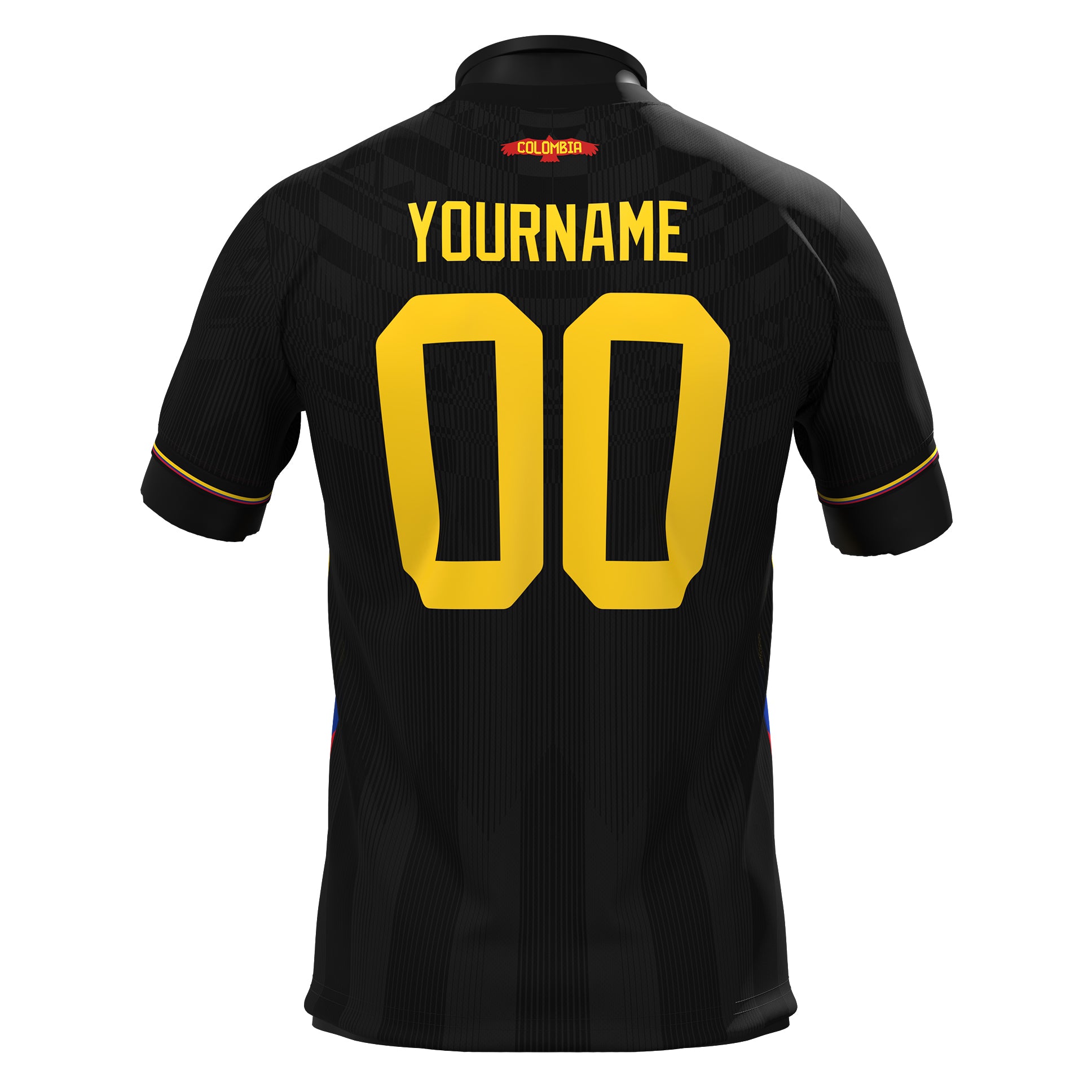 Colombia Heritage Custom Black Football Jersey Customized