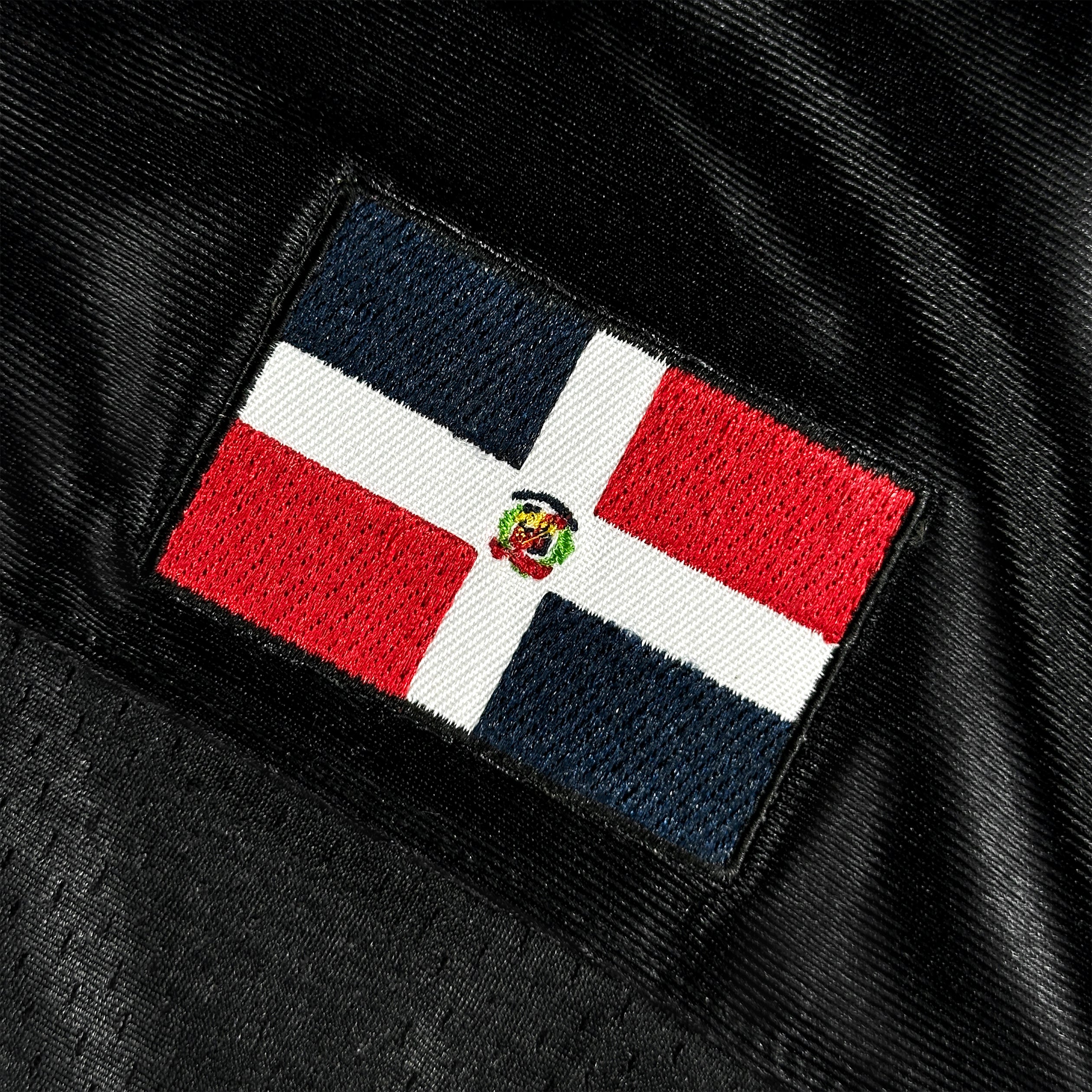 Dominican Republic Heritage Custom Black Football Jersey