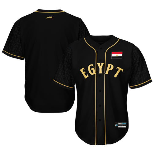 Egypt Heritage Baseball Jersey Black