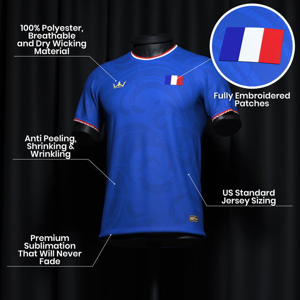 France Heritage Custom Football Jersey