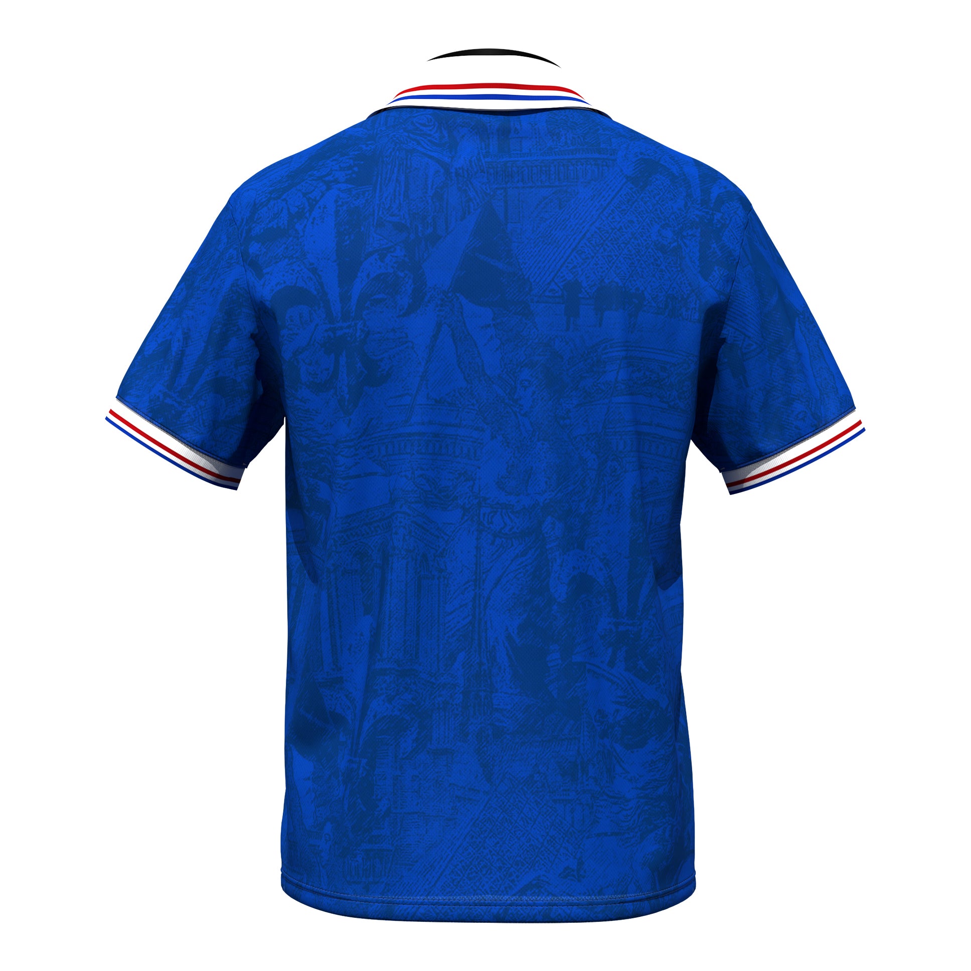 France Heritage Retro Custom Football Jersey Back