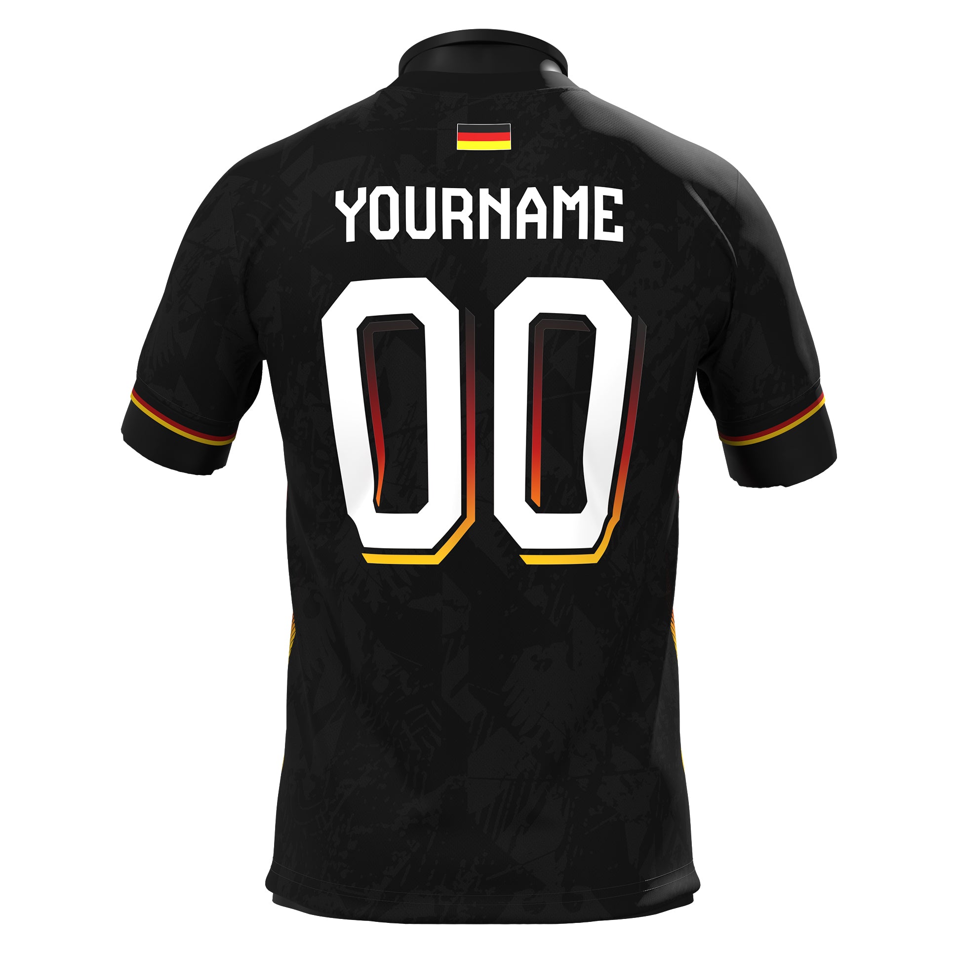 Germany Heritage Custom Football Jersey Black Customized