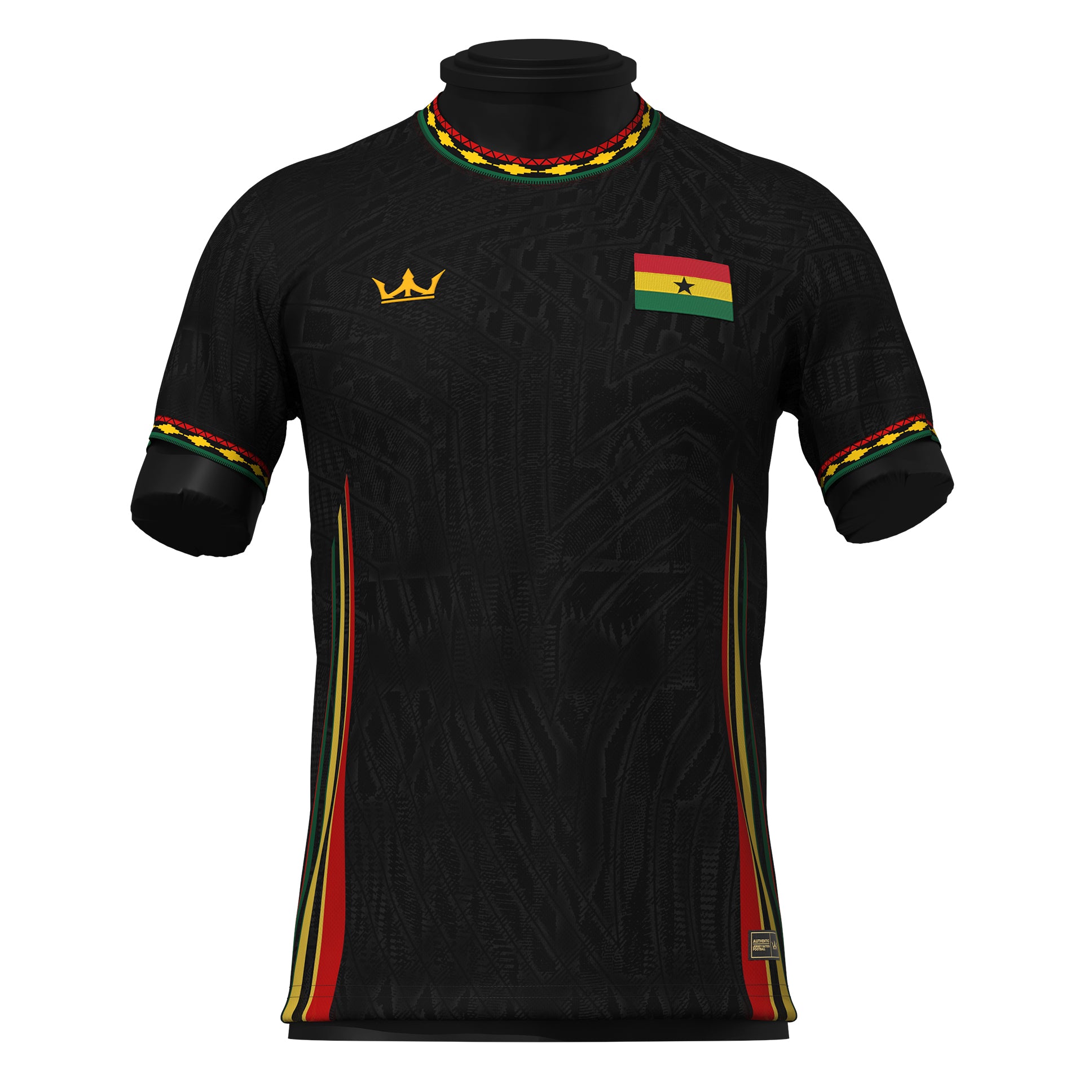 Ghana Heritage Custom Football Jersey Black Soccer World Shirt