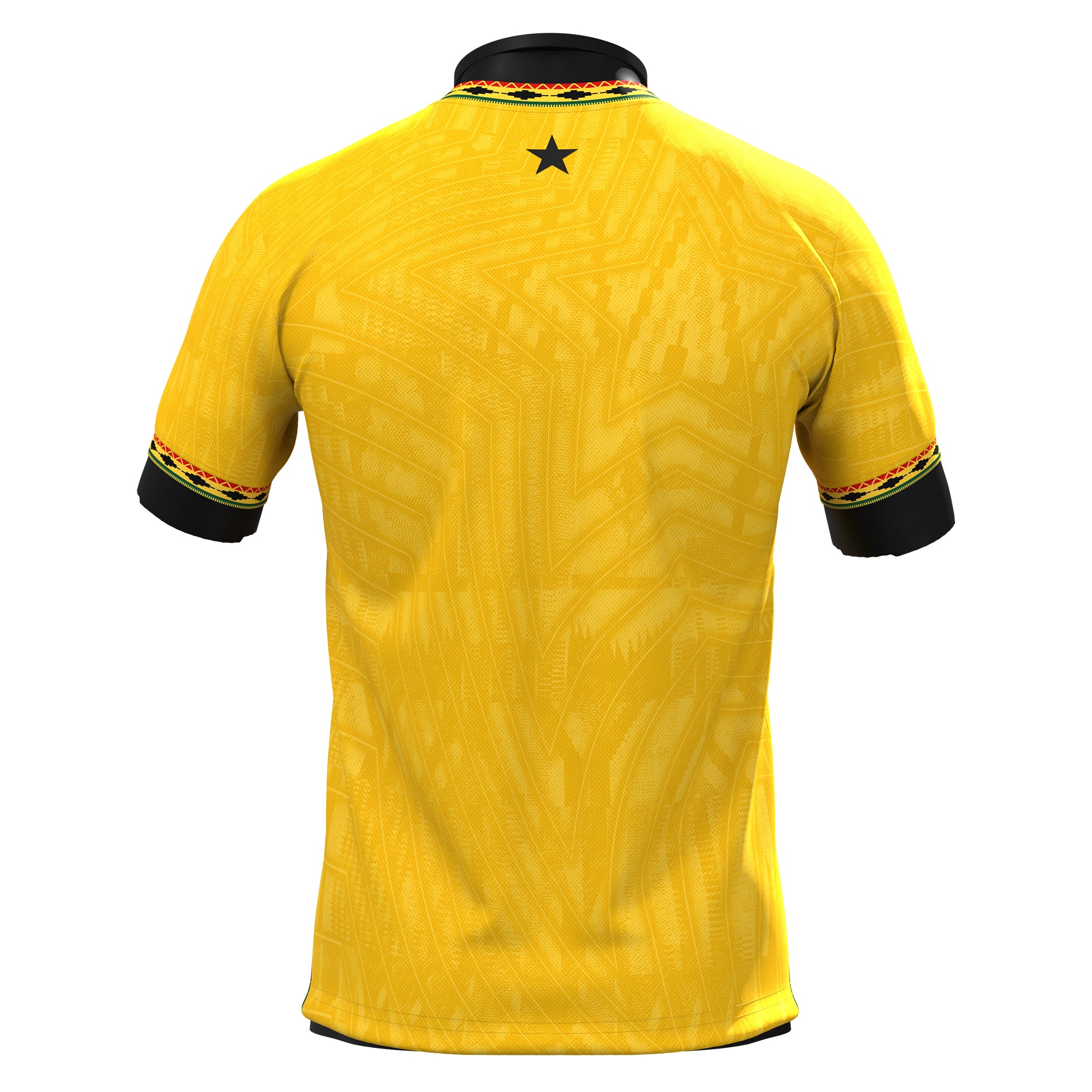 Ghana Heritage Custom Football Jersey Yellow Soccer World Shirt
