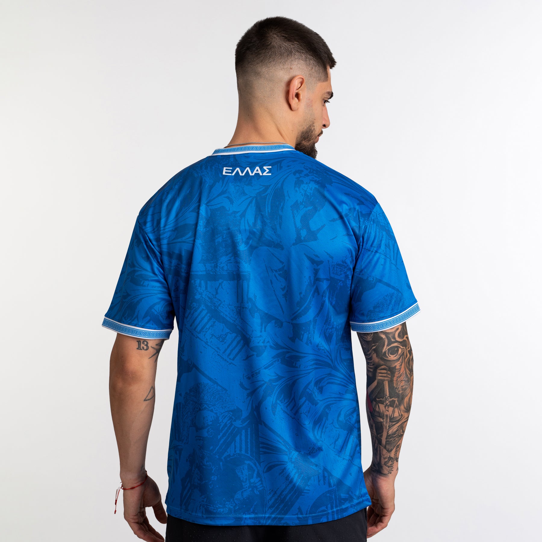 Greece Heritage Custom Football Jersey Soccer Shirt World Greek Style