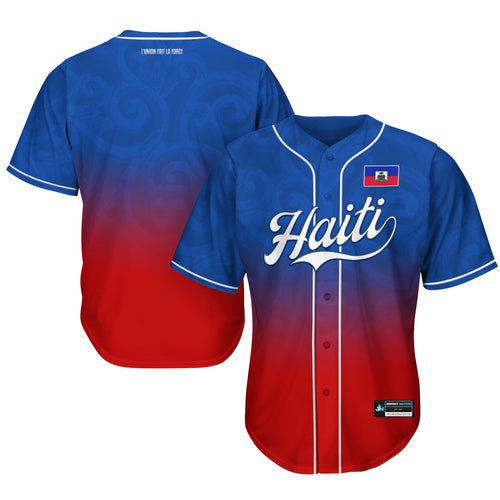 Haiti Heritage Custom Baseball Jersey
