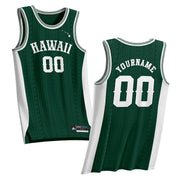 Hawaii Heritage Custom Basketball Green Jersey