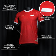 Indonesia Heritage Custom Football Jersey