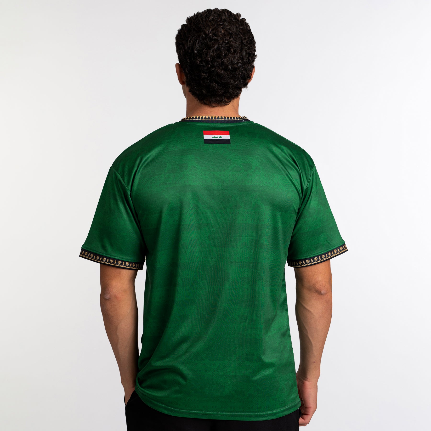 Iraq Heritage Custom Football Jersey Soccer Shirt World Iraqi Green