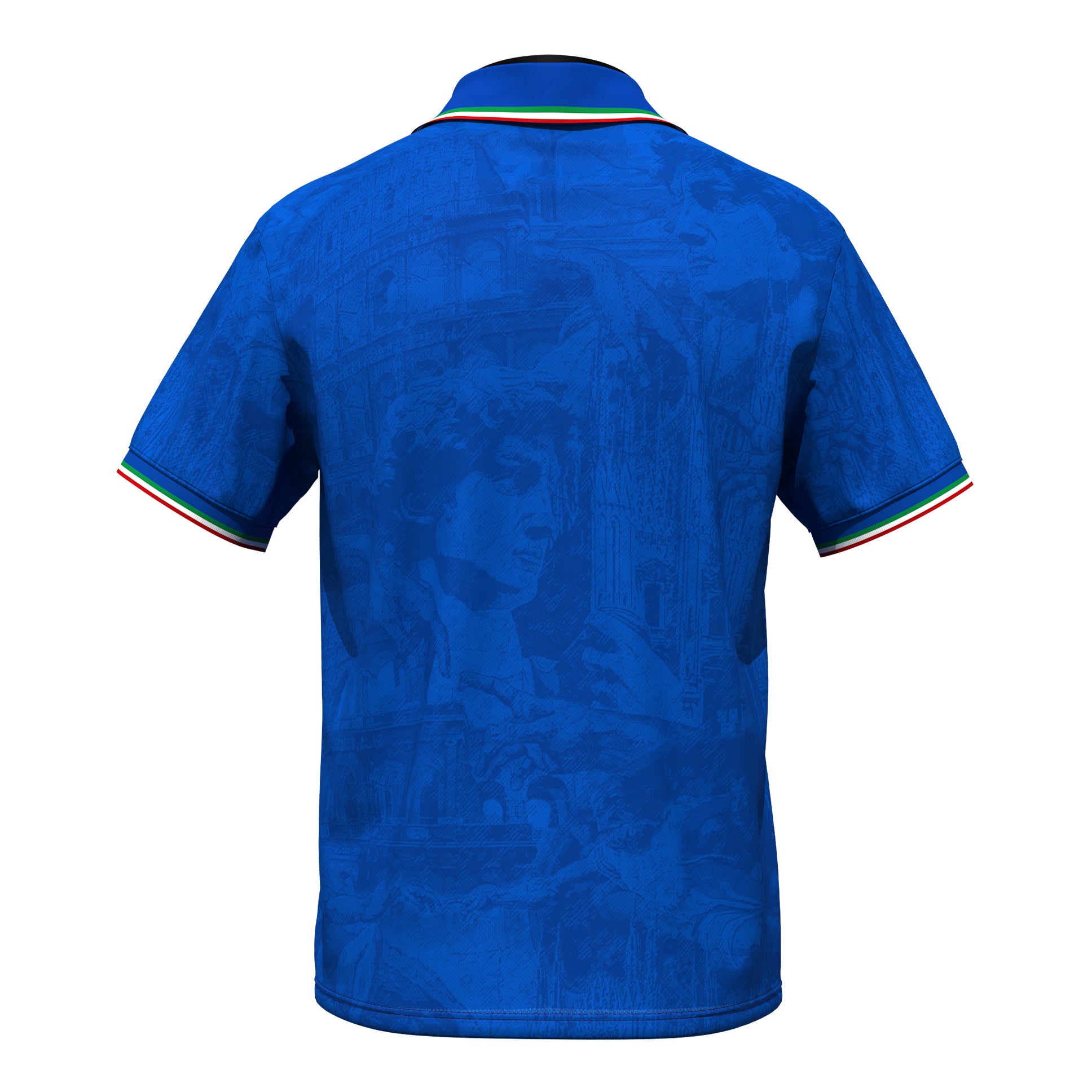 Italy Heritage Retro Custom Football Jersey Back