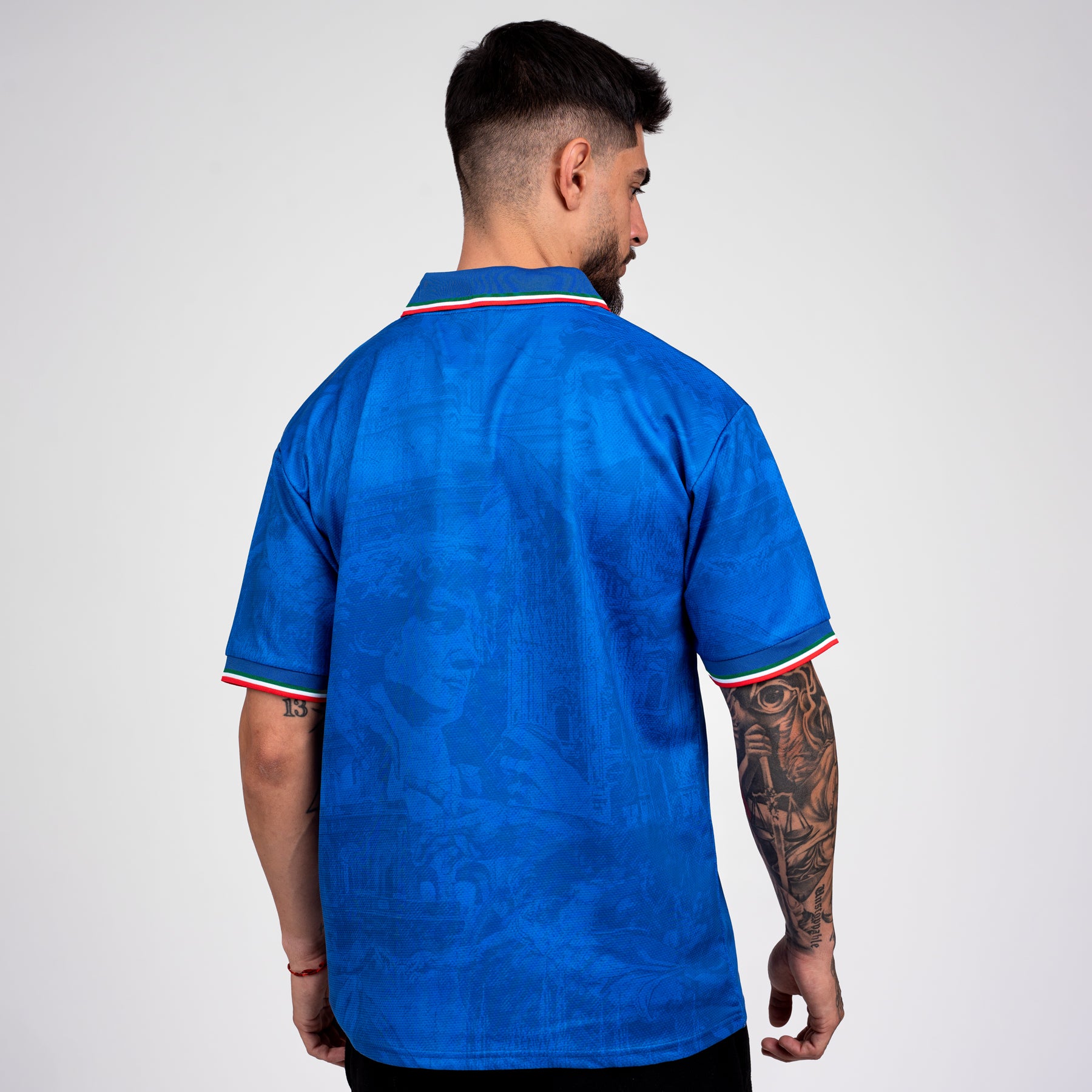 Italy Heritage Retro Custom Football Jersey World Shirt Back