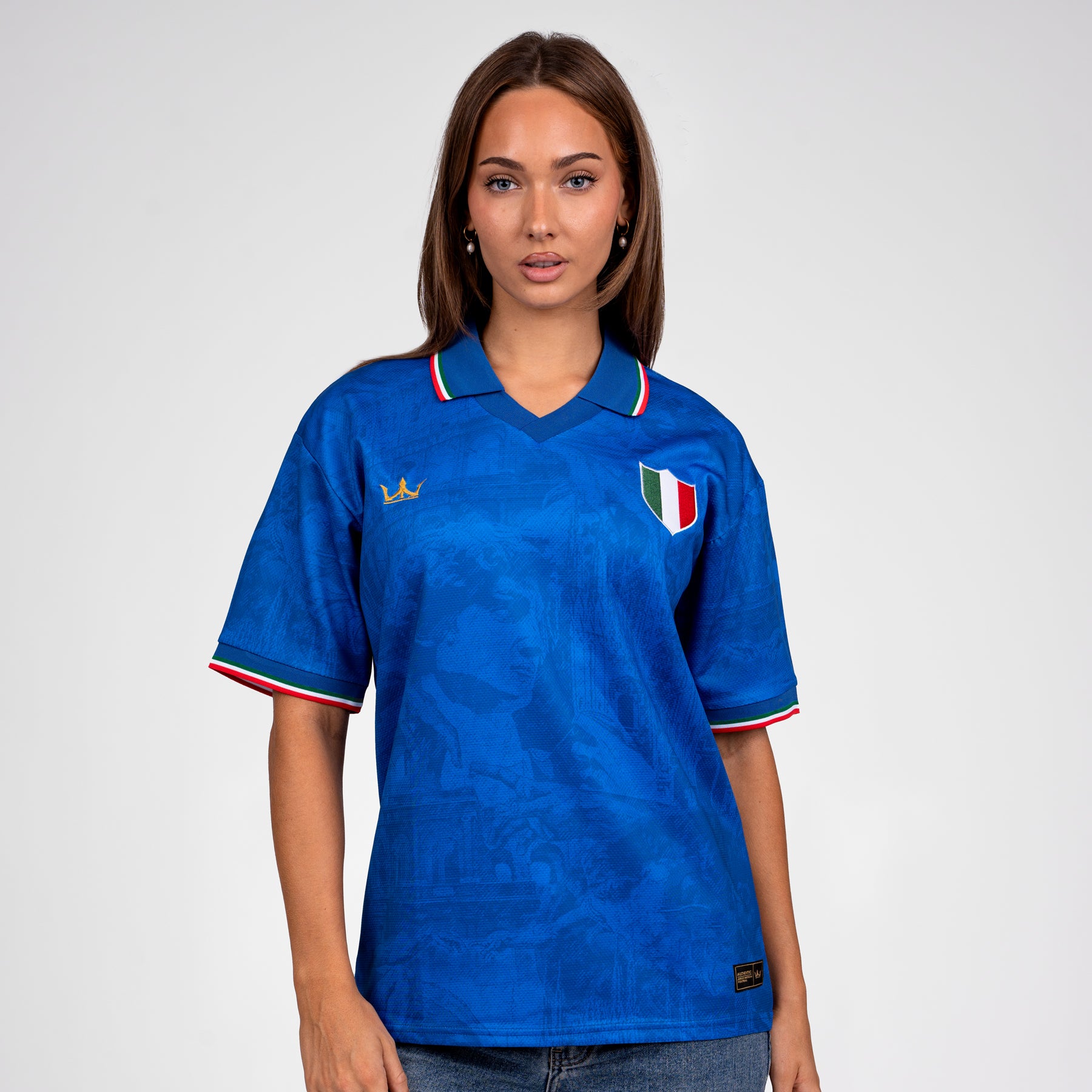 Italy Heritage Retro Custom Football Jersey World Womens Shirt