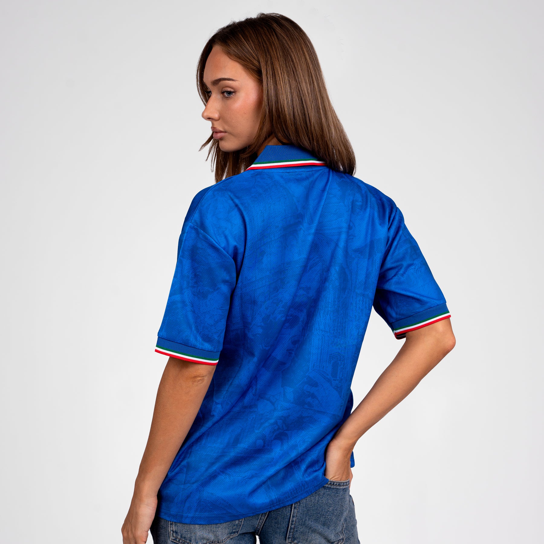 Italy Heritage Retro Custom Football Jersey World Womens Shirt Back