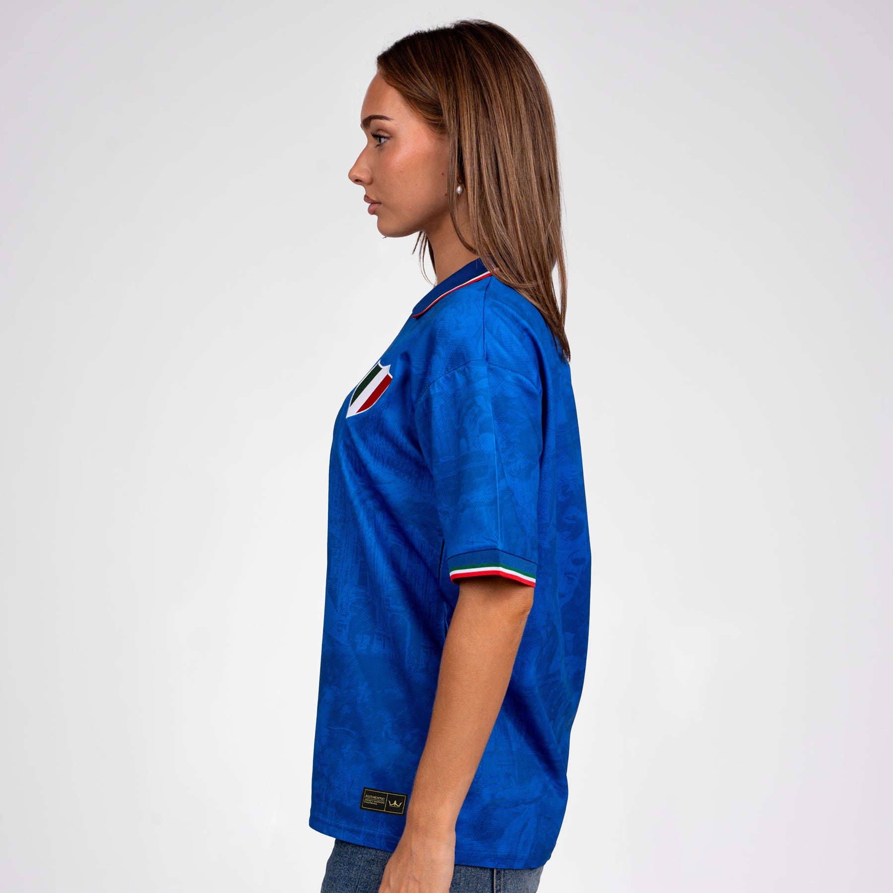 Italy Heritage Retro Custom Football Jersey World Womens Shirt Sleeves
