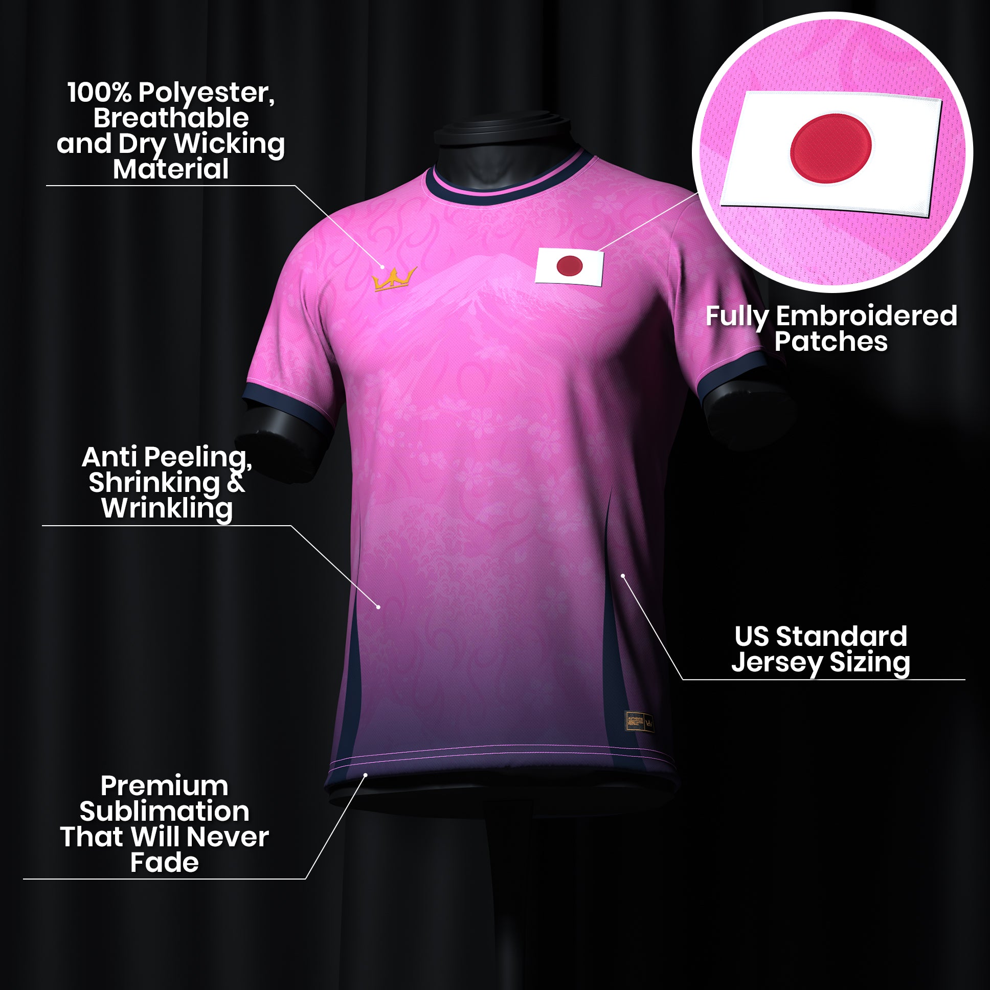 Japan Heritage Custom Football Jersey