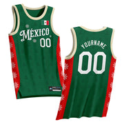 Mexico Christmas Custom Basketball Jersey