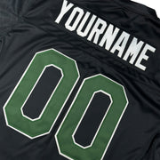 Mexico Heritage Black Custom American Football Jersey Embroidered Back Customized Your Name and Number
