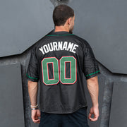 Mexico Heritage Custom Black Baseball Jersey Model Embroidered Back Customized 