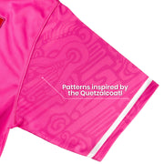 Mexico Heritage Custom Pink Baseball Jersey Sleeves
