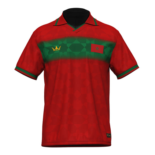Morocco Heritage Retro Custom Football Red Jersey