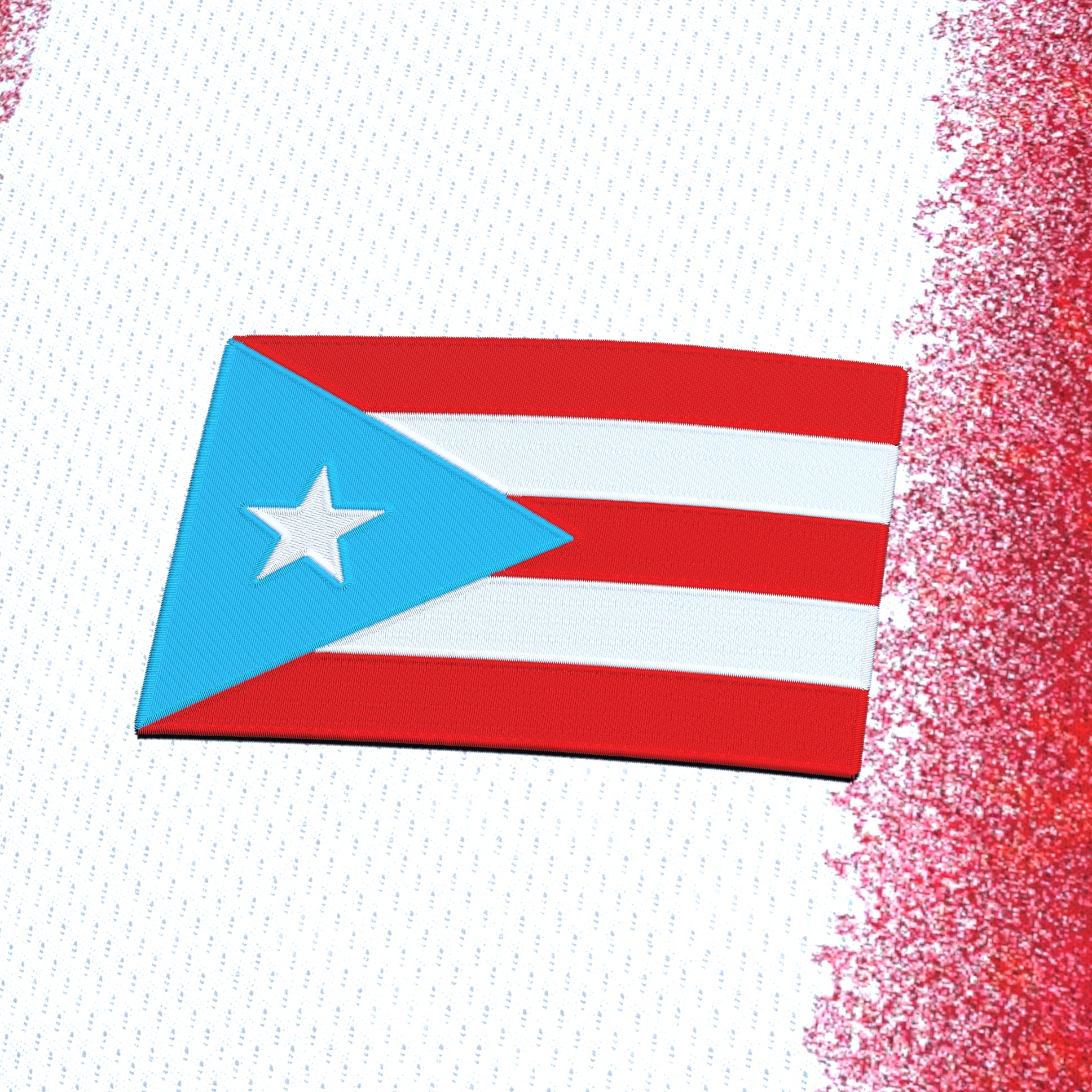 Puerto Rico Heritage Custom Football Jersey Soccer Azul Celeste Closeups