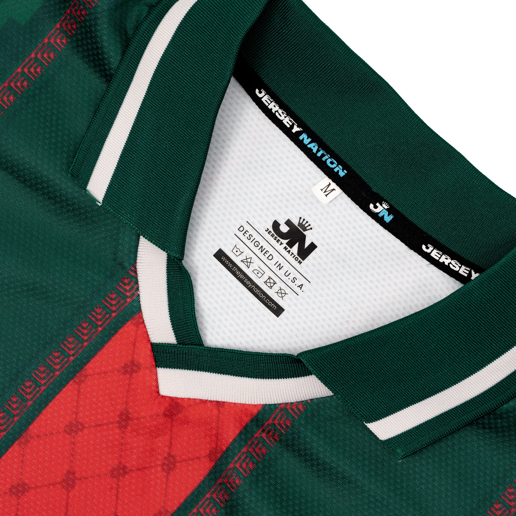 Palestine Heritage Retro Custom Football Jersey Throwback Collar Closeup World Soccer Shirt