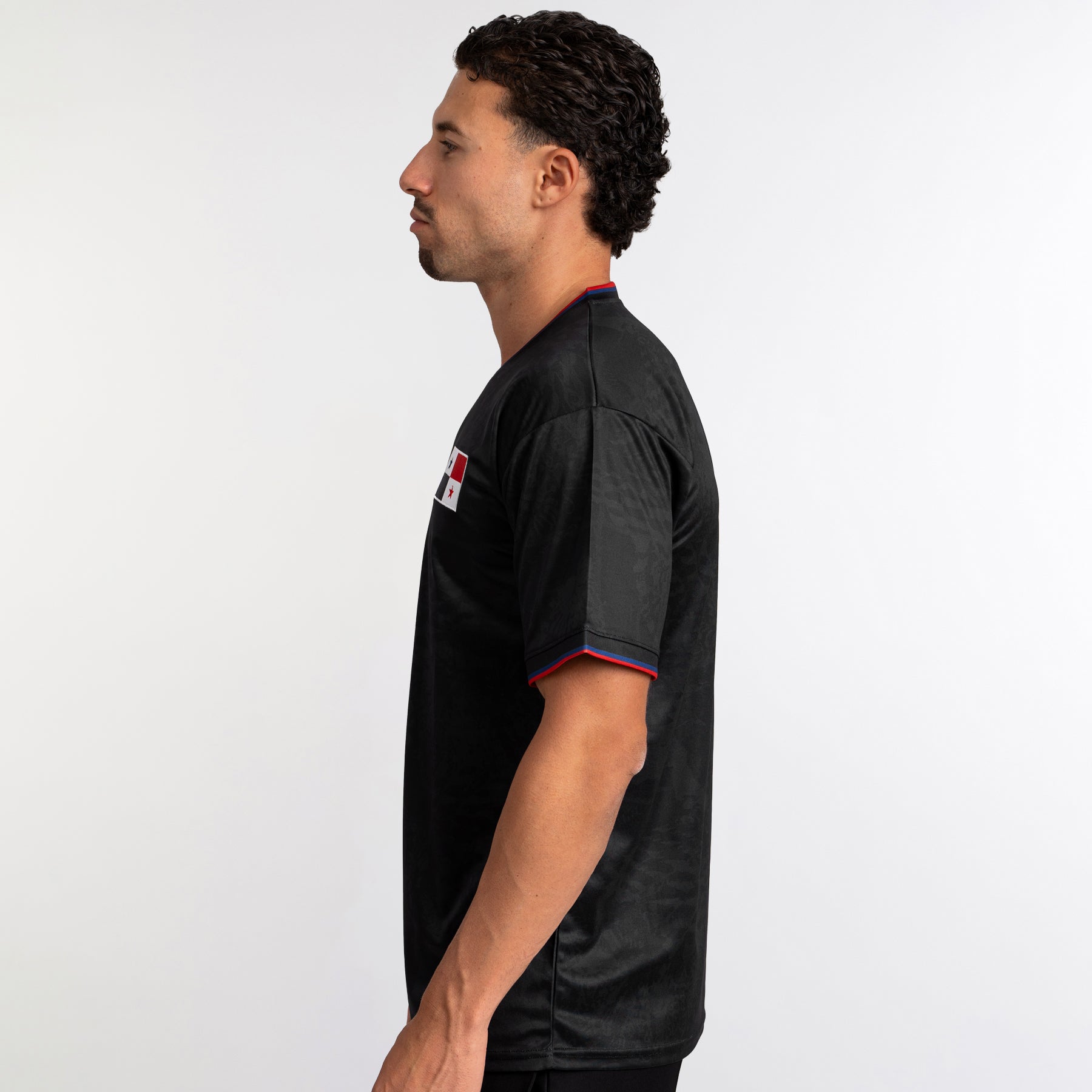 Panama Heritage Custom Football Jersey Soccer Shirt World Black