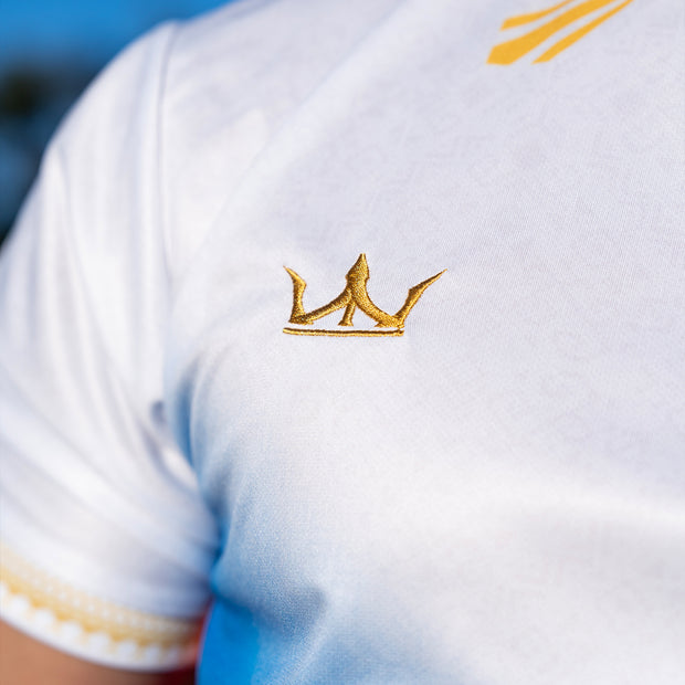 Philippines Heritage White Custom Football Jersey Closeups
