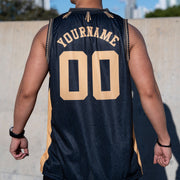 Philippines 'Luzviminda' Custom Black Basketball Jersey Closeup Back