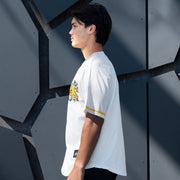 Philippines 'Sampaguita' White Custom Baseball Jersey Model Sleeves