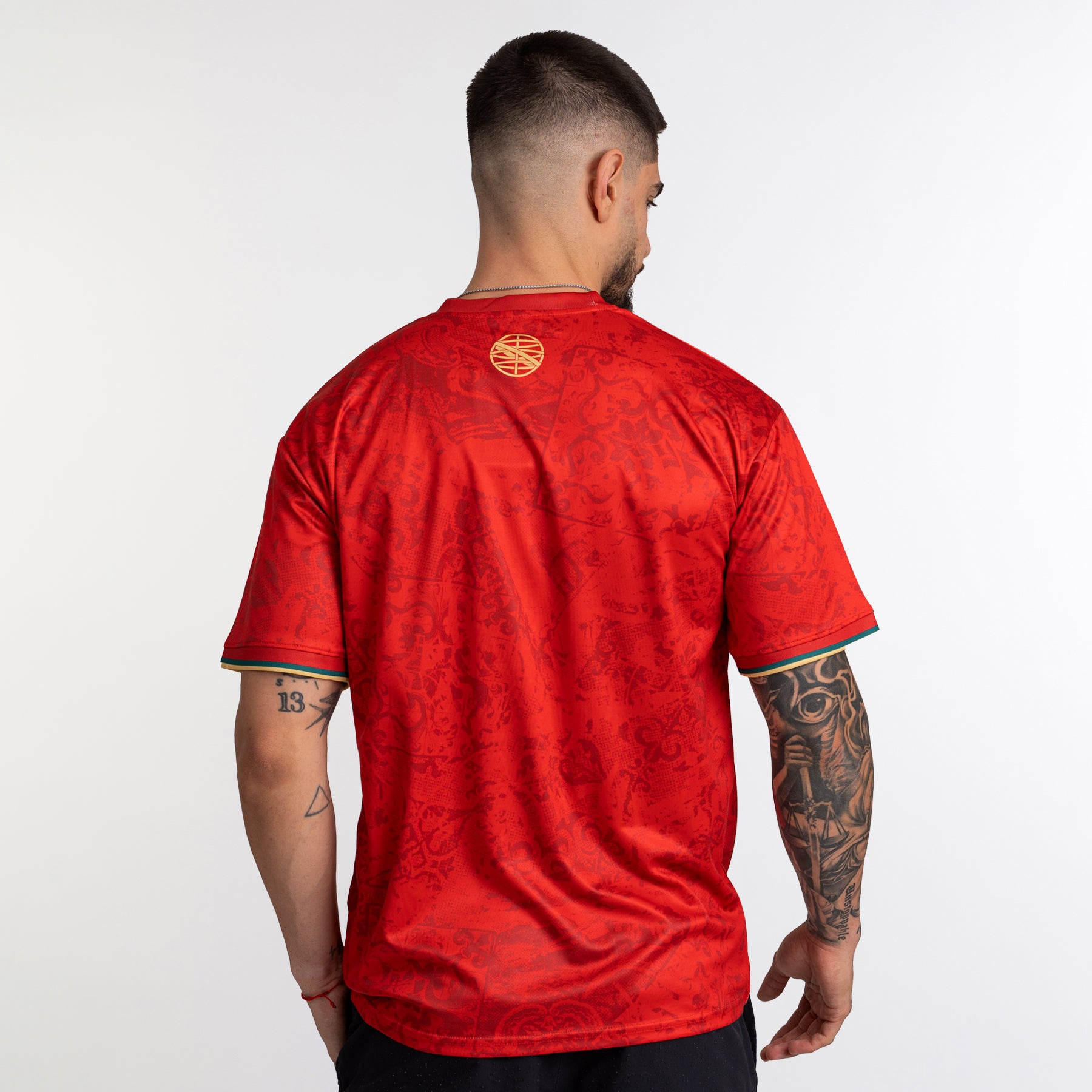 Portugal Heritage Custom Red Football Jersey Soccer Shirt World Portuguese 