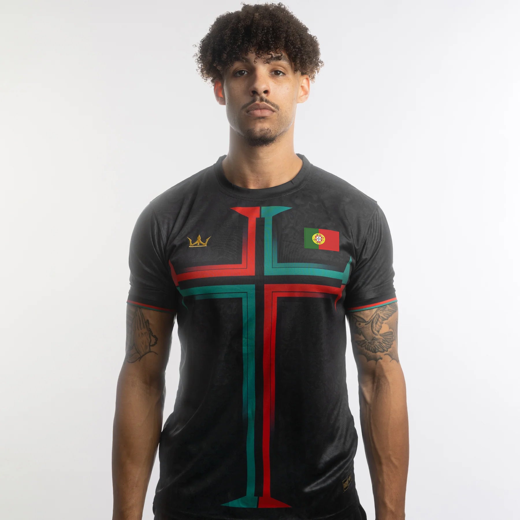 Portugal Heritage Custom Football Jersey Black Model